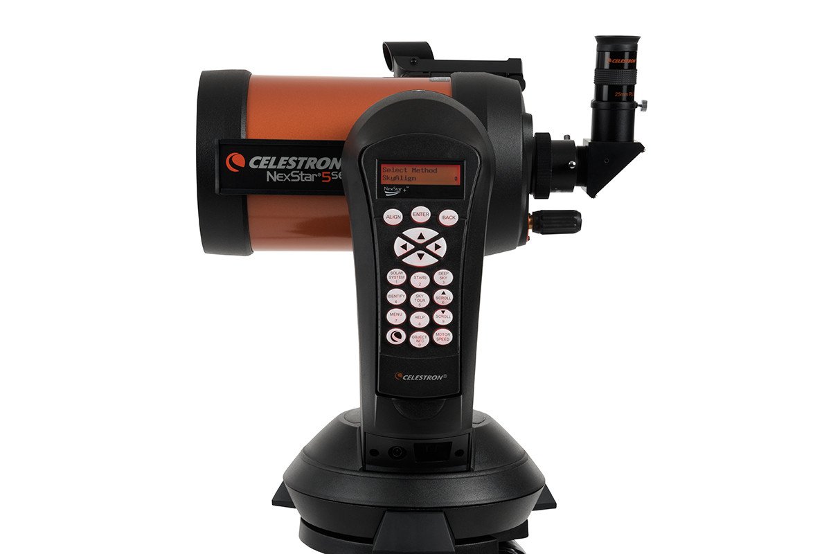 Side view of Celestron Nexstar 5SE Computerized Telescope – Telescope > Catadioptric Telescopes | Shop at Vorion Scientific India