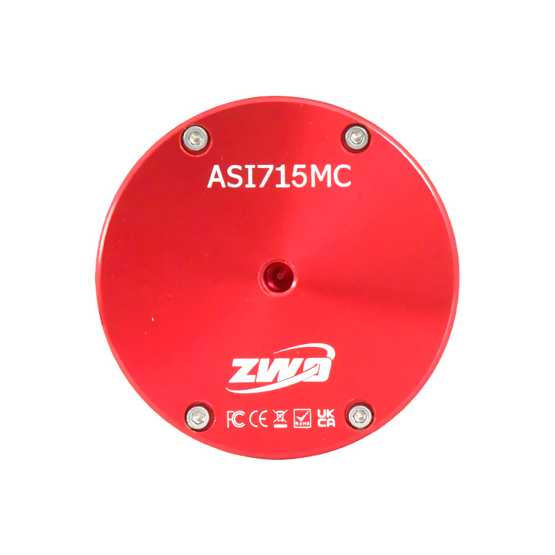 Side view of ZWO ASI715MC Color Astronomy Camera – Camera > Planetary Imaging Cameras | Shop at Vorion Scientific India