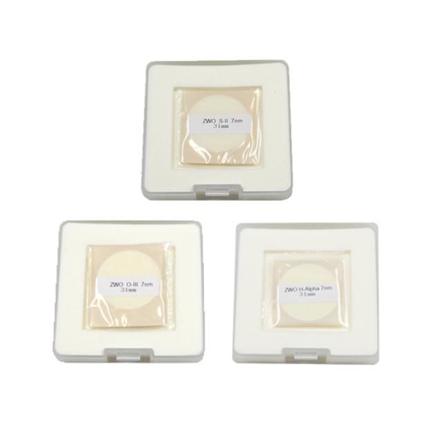 Main image of ZWO New narrowband 36mm filter - 36mm Ha SII OIII 7nm set – Filters > Narrowband Filter | Shop at Vorion Scientific India