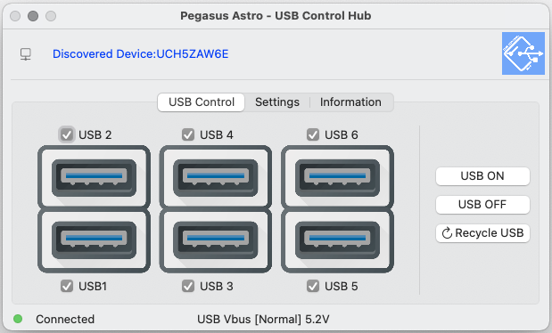 Side view of Pegasus Astro USB Control Hub – Camera > Controller | Shop at Vorion Scientific India