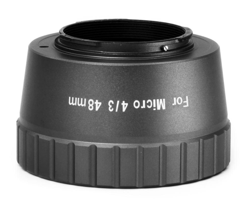 Side view of William Optics Micro 4/3 48mm T mount for Olympus – Black – Accessories > Adapters Spacers Converters Tilters | Shop at Vorion Scientific India