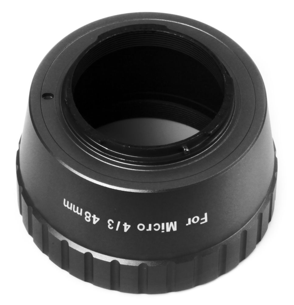 Side view of William Optics Micro 4/3 48mm T mount for Olympus – Black – Accessories > Adapters Spacers Converters Tilters | Shop at Vorion Scientific India