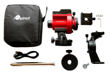 Side view of i-OPTRON SkyGuider Pro Camera Mount with i-Polar Scope – Mounts | Shop at Vorion Scientific India