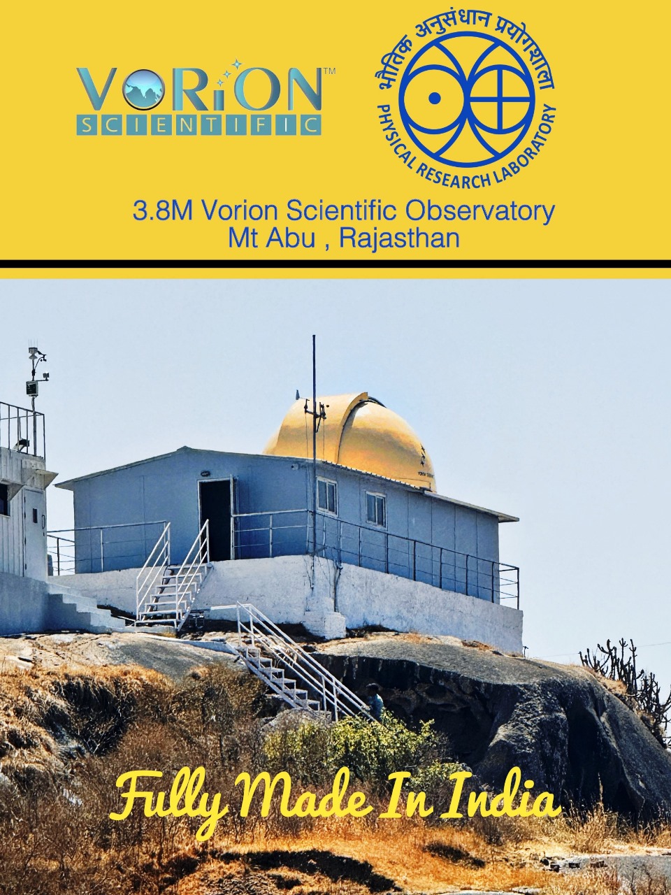 Vorion Scientific 3.8M – Hemispherical Dome Observatory Module