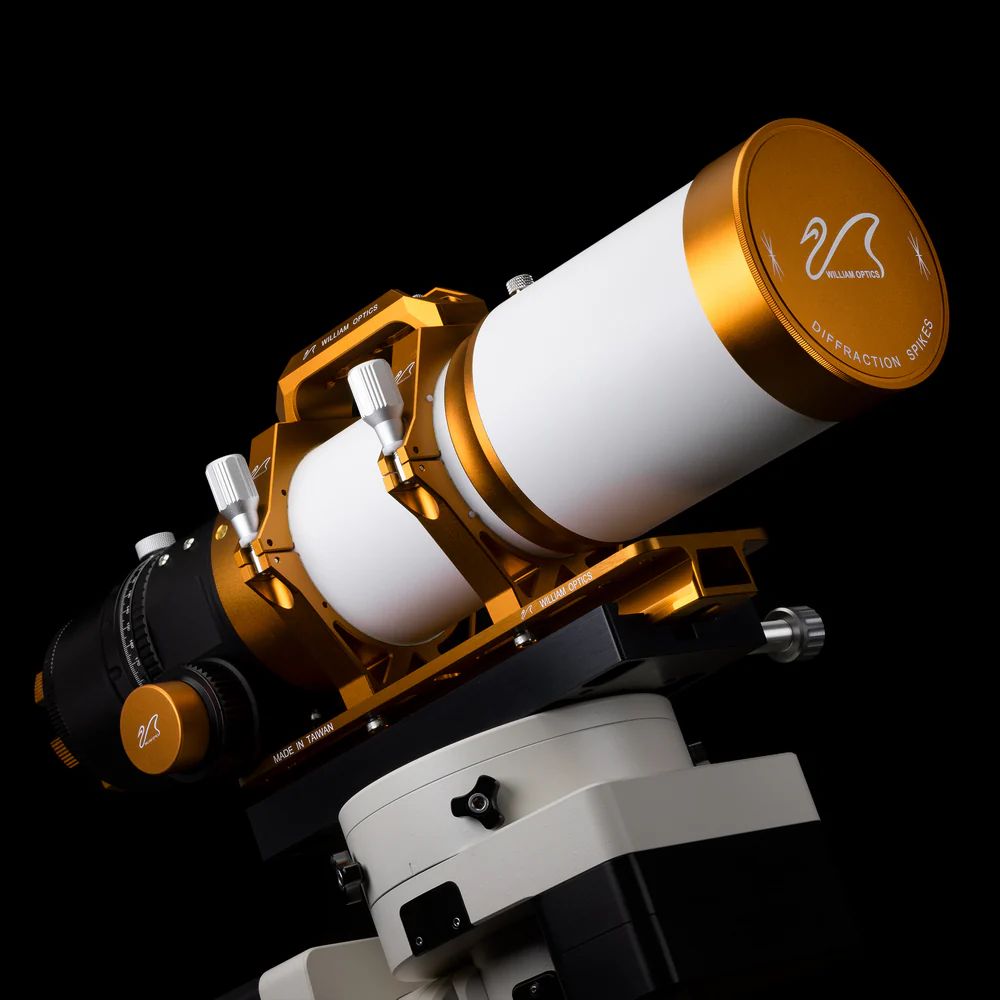 Side view of William Optics Fluorostar 91 Telescope