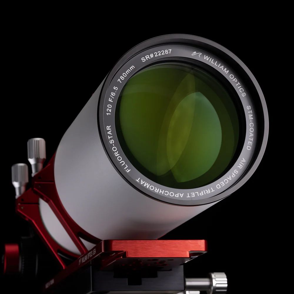 Side view of William Optics Fluorostar 120 Telescope