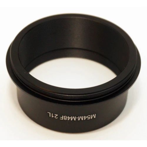 Side view of ZWO M54 Male to M48 Female Adapter - 21mm Extension