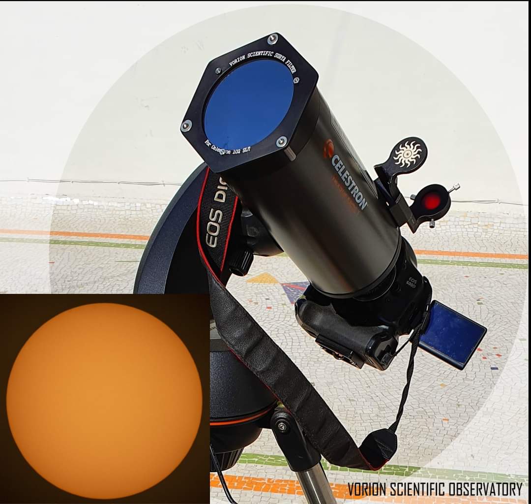 Vorion Scientific Mounted Solar Filter with Thousand Oaks Optical SolarLite Film - Kson 135 DOB