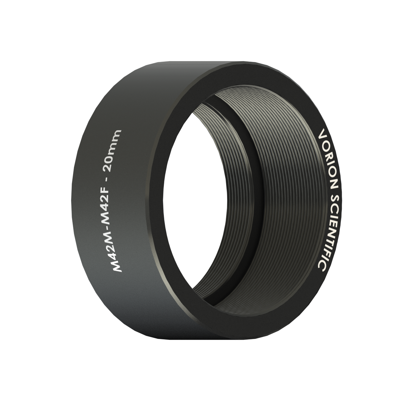 Side view of Vorion Scientific M42 Spacers M42M-M42F - 20mm