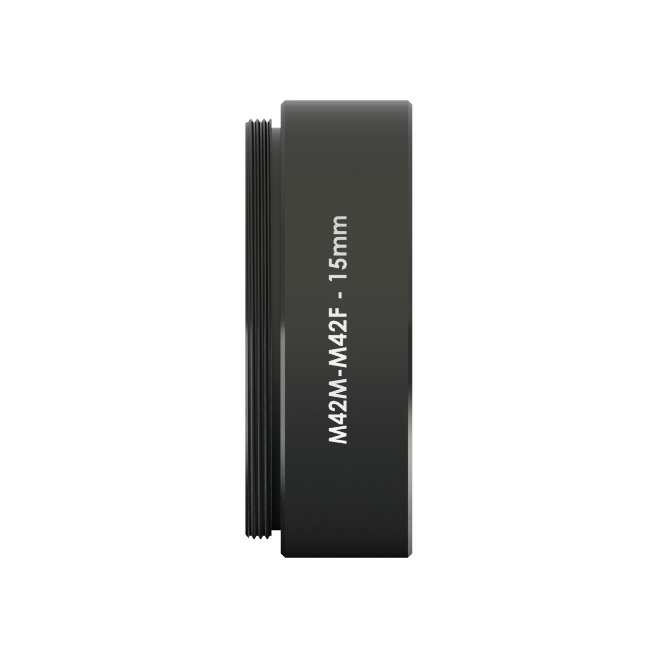 side view of Vorion Scientific M48 Spacers - 15mm