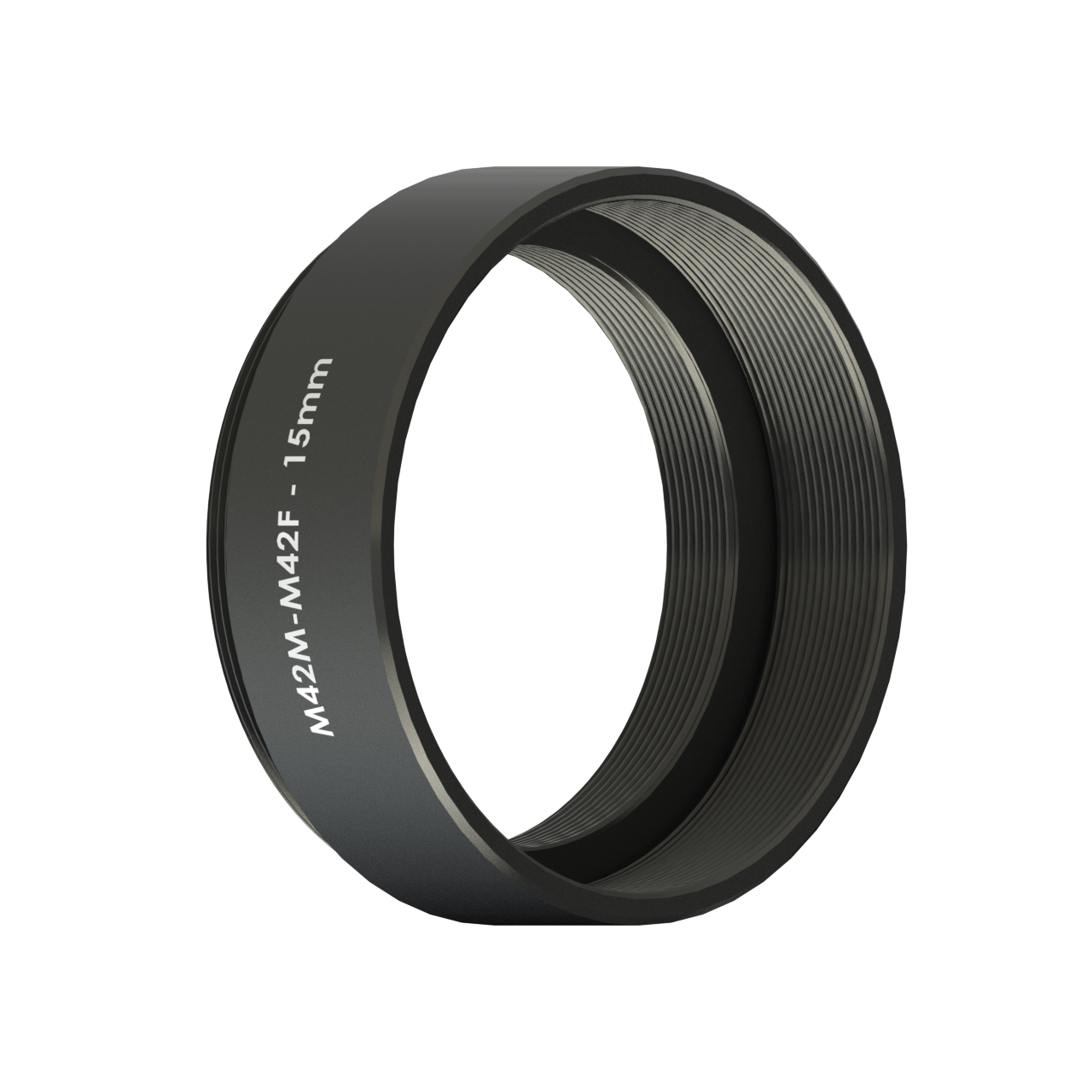 side view of Vorion Scientific M48 Spacers - 15mm