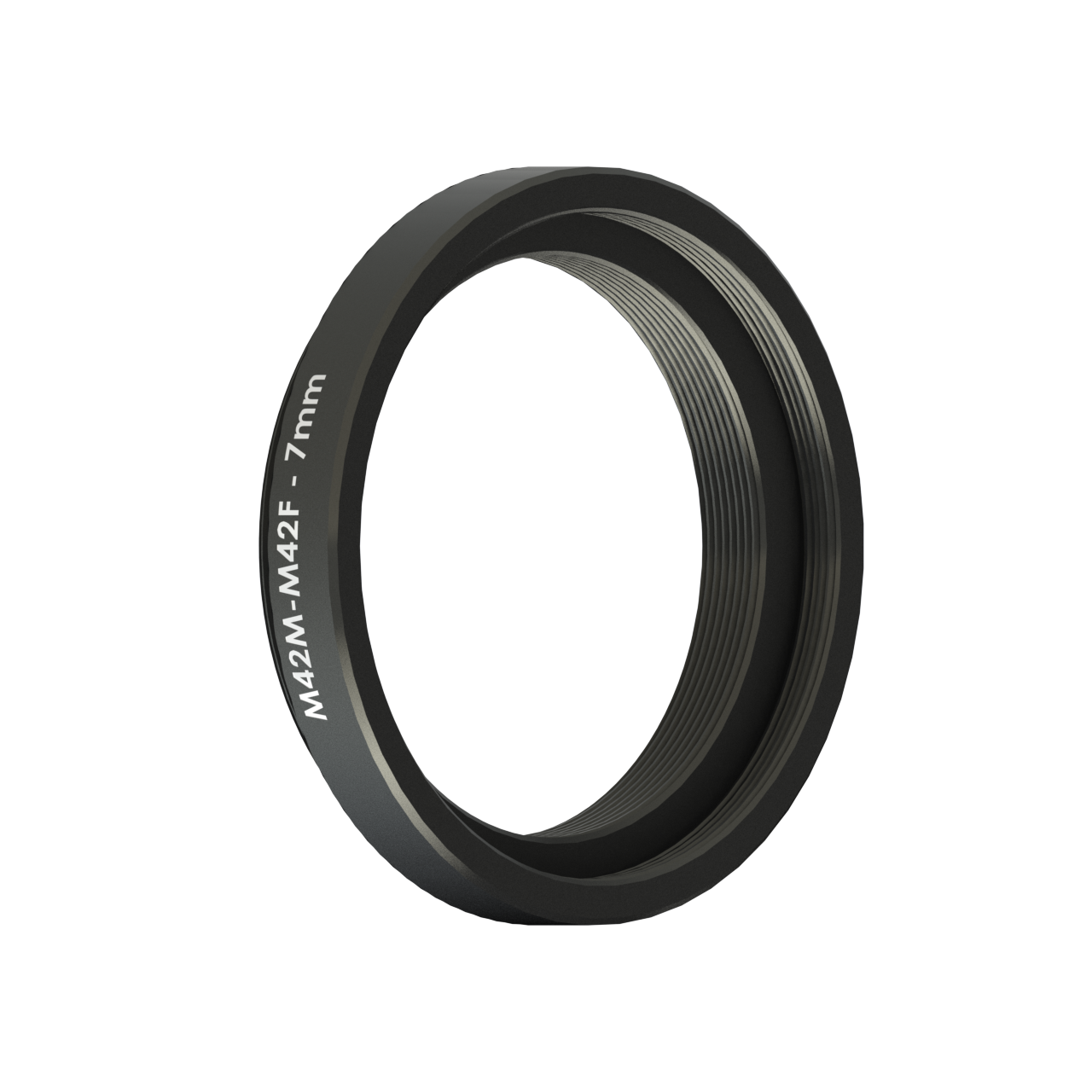 Side view of Vorion Scientific M48 Spacers - 7mm