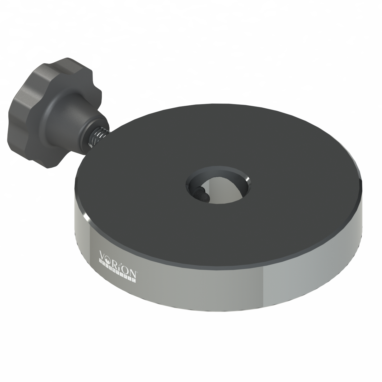 Side view of Vorion Scientific Counter Weights - 1kg, Powder Coating