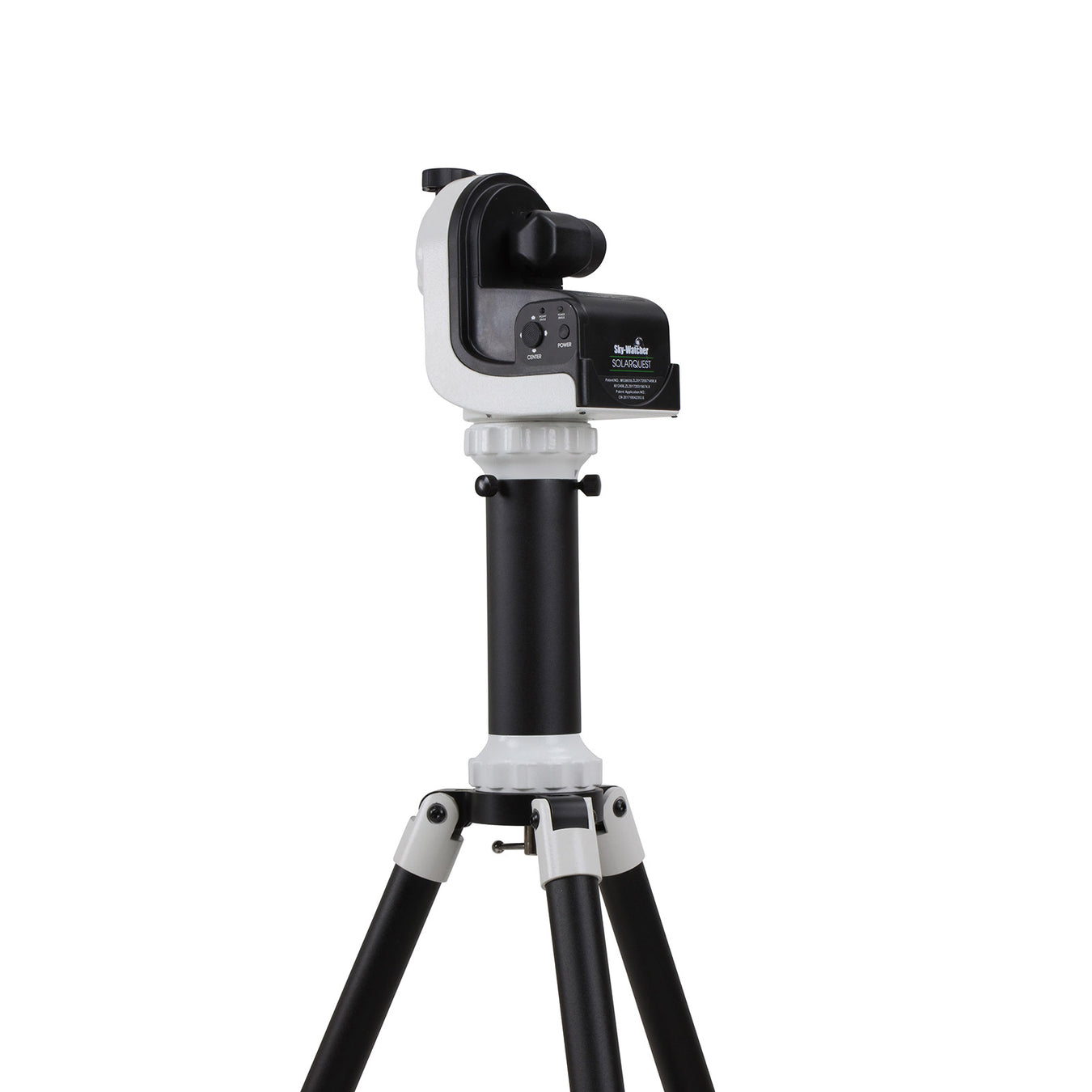 Side view of Sky-Watcher Solarquest Sun GT Mount with tripod