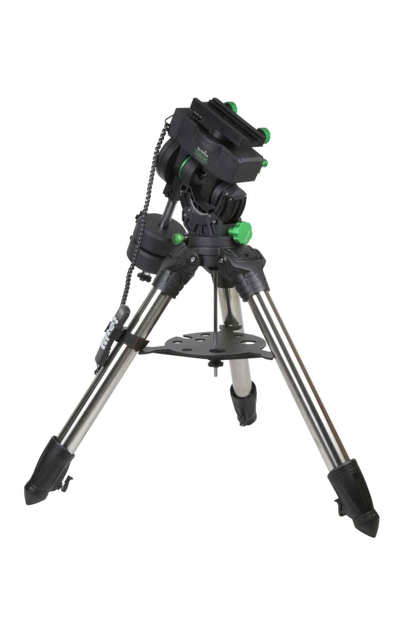 Side view of Sky-Watcher CQ350 Pro Mount with Heavy Duty Field Tripod