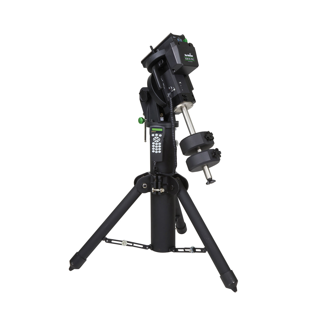 Side view of Sky-Watcher CQ350 Pro Mount with Heavy Duty Field Tripod
