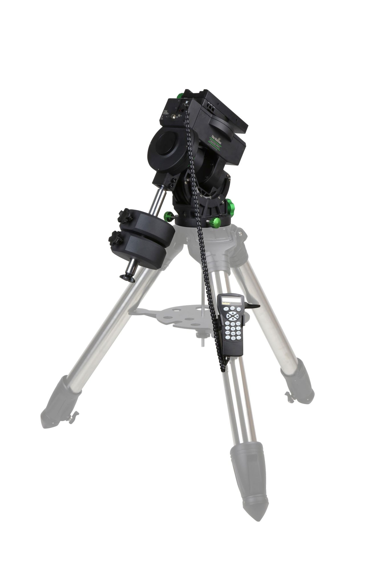 Side view of Sky-Watcher CQ350 Pro Mount with Heavy Duty Field Tripod