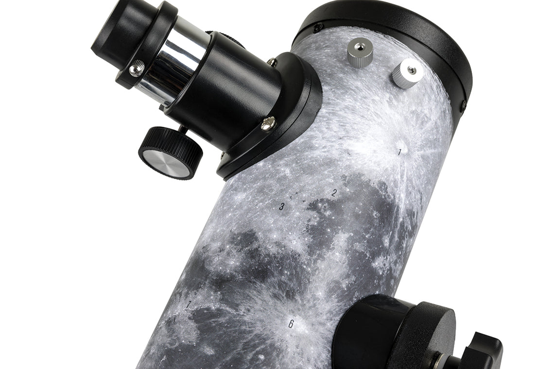 Side View Of Celestron FirstScope Signature Series Moon by Robert Reeves Telescope