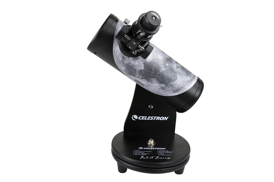 Side View Of Celestron FirstScope Signature Series Moon by Robert Reeves Telescope