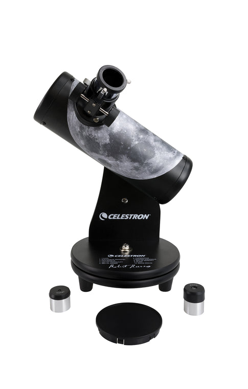 Side View Of Celestron FirstScope Signature Series Moon by Robert Reeves Telescope