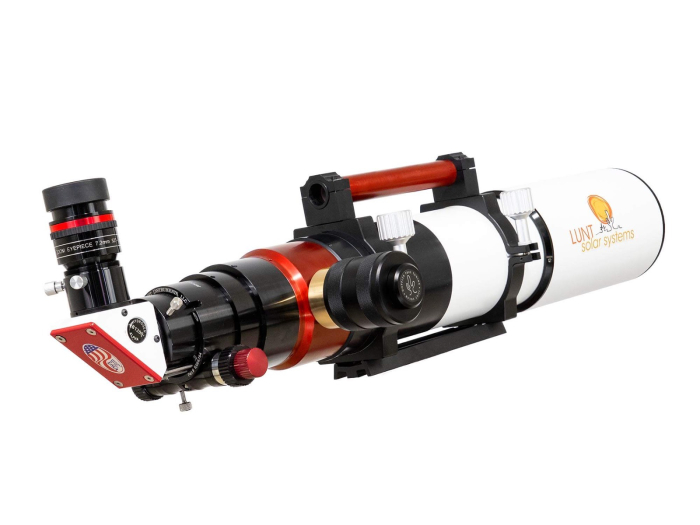 side view of Lunt 100mm Universal H-Alpha Solar Telescope B1200