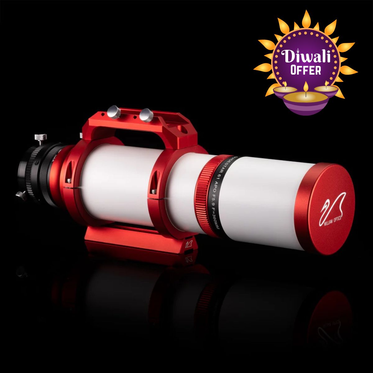 Main image of WILLIAM OPTICS GUIDESTAR 61 APO RED – Telescope > Refractor Telescopes | Shop at Vorion Scientific India