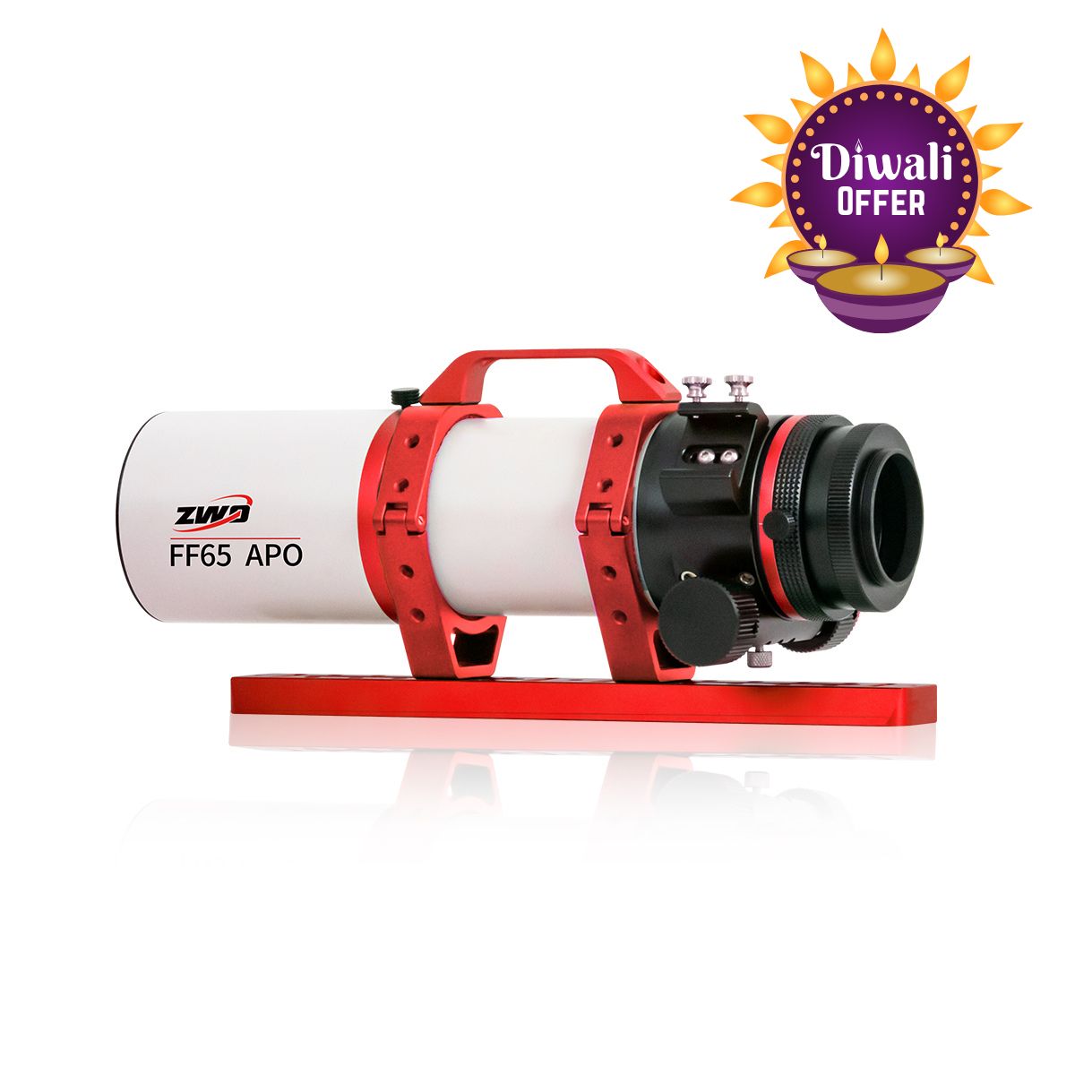 Main image of ZWO FF65 APO Refractor Telescope – Telescope > Refractor Telescopes | Shop at Vorion Scientific India
