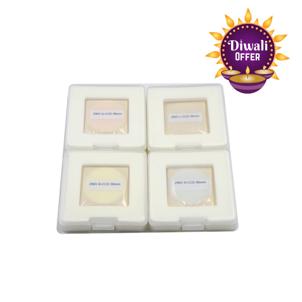 Main image of ZWO LRGB 36mm Filter – Filters | Shop at Vorion Scientific India