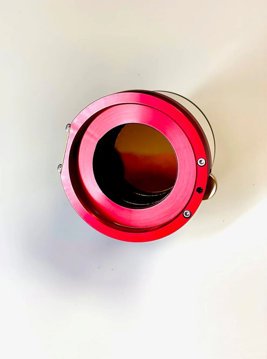 Side view of Lunt LS40FHa 40mm Front-Mounted Double Stack Solar Filter