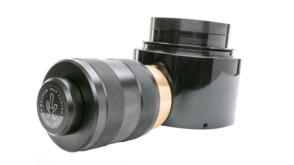 Side view of Double Stack H-Alpha Filter for Lunt 80mm & 100mm Universal Telescopes