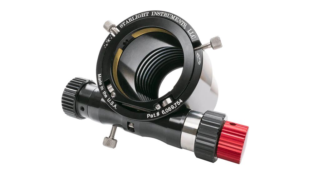 Side view of Lunt 2? Feather Touch Focuser with 1.5? Travel