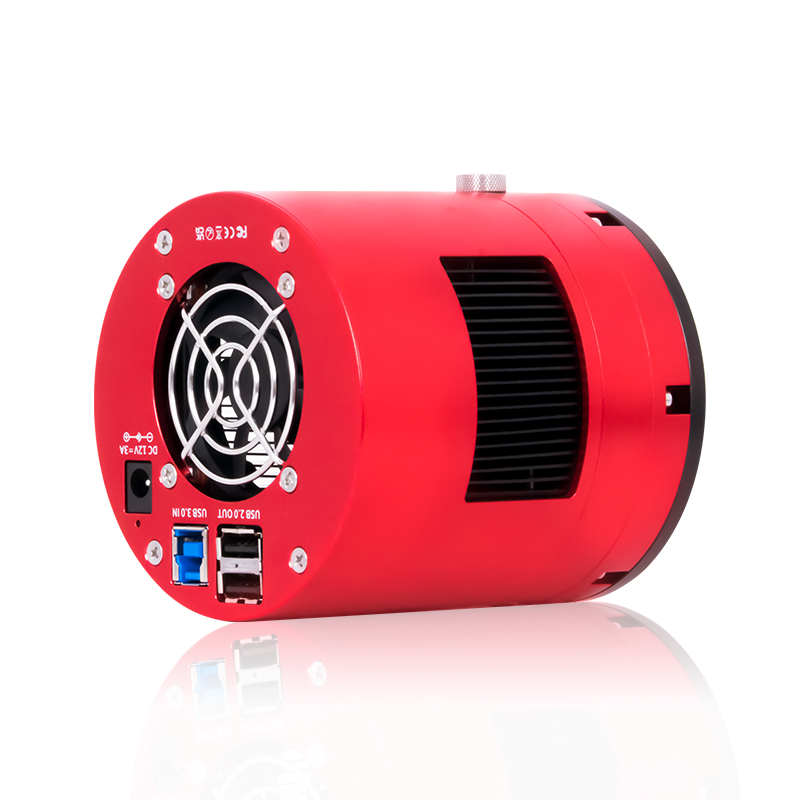 Side view of ZWO ASI2600MM DUO Astrophotography Camera