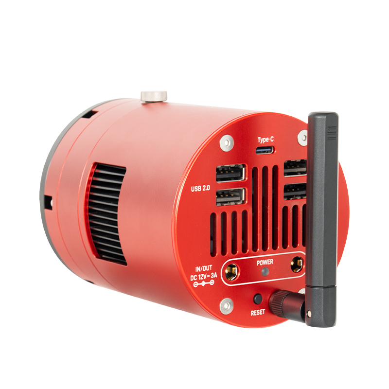 Side view of ZWO ASI585MM Air Astro Wireless Smart Camera