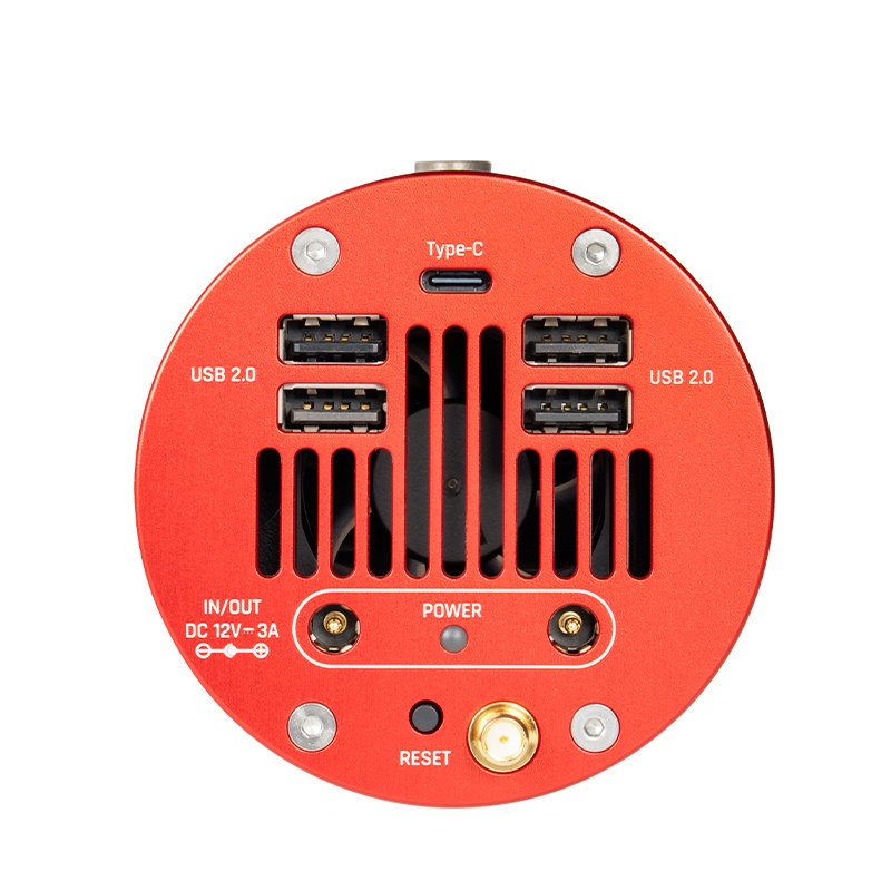 Side view of ZWO ASI585MM Air Astro Wireless Smart Camera