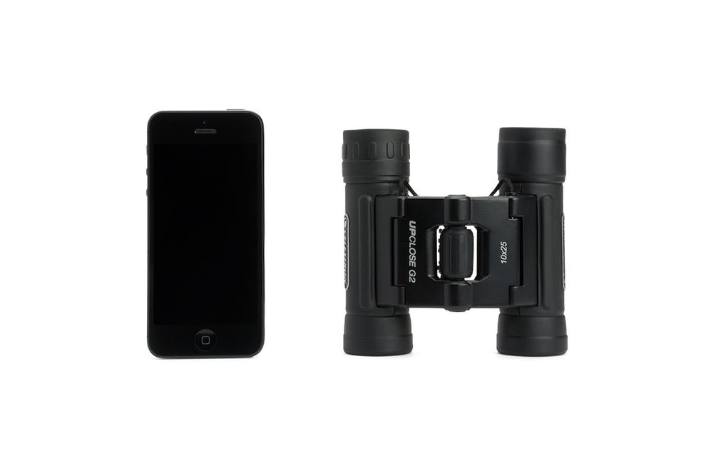 Side view of Celestron UpClose G2 10x25 Roof Binocular