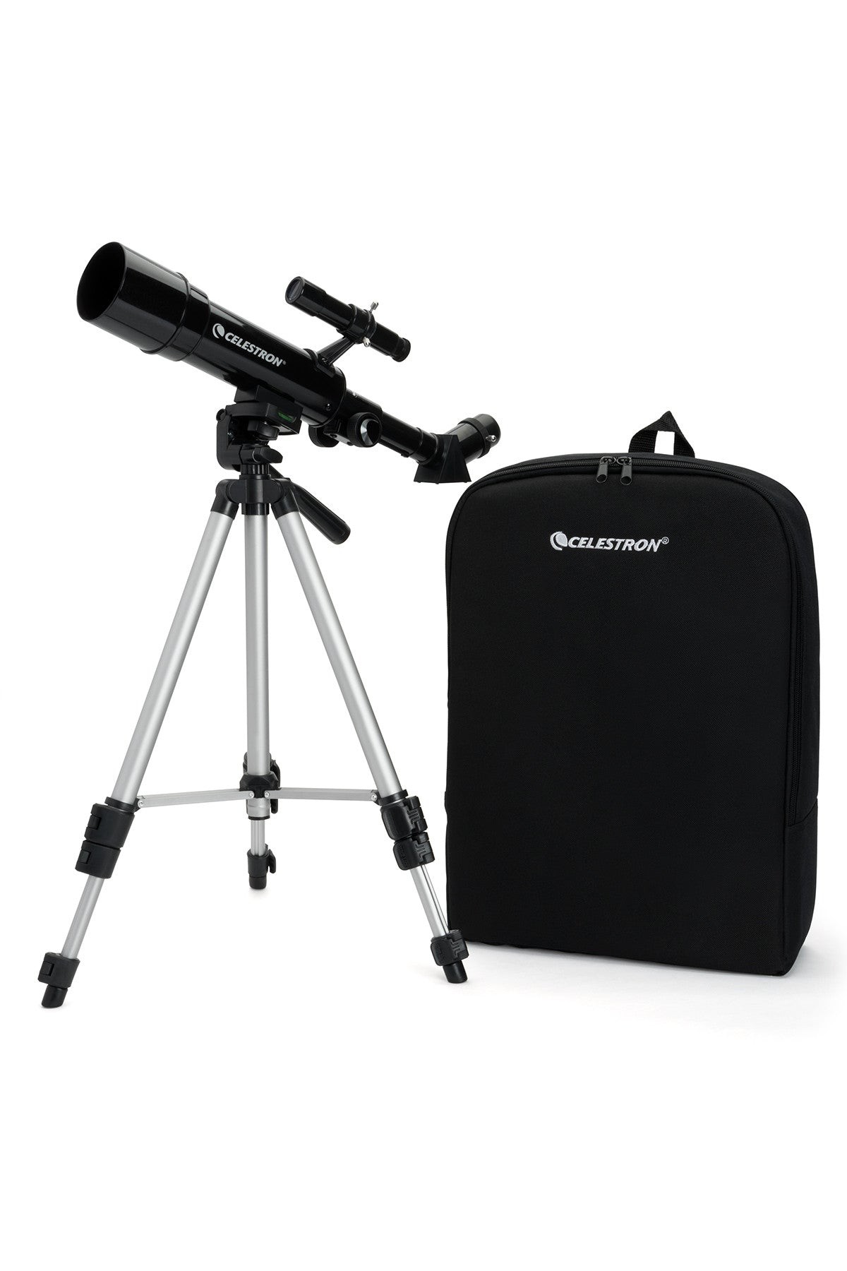 Side view of Celestron Travel Scope 50 Portable Telescope