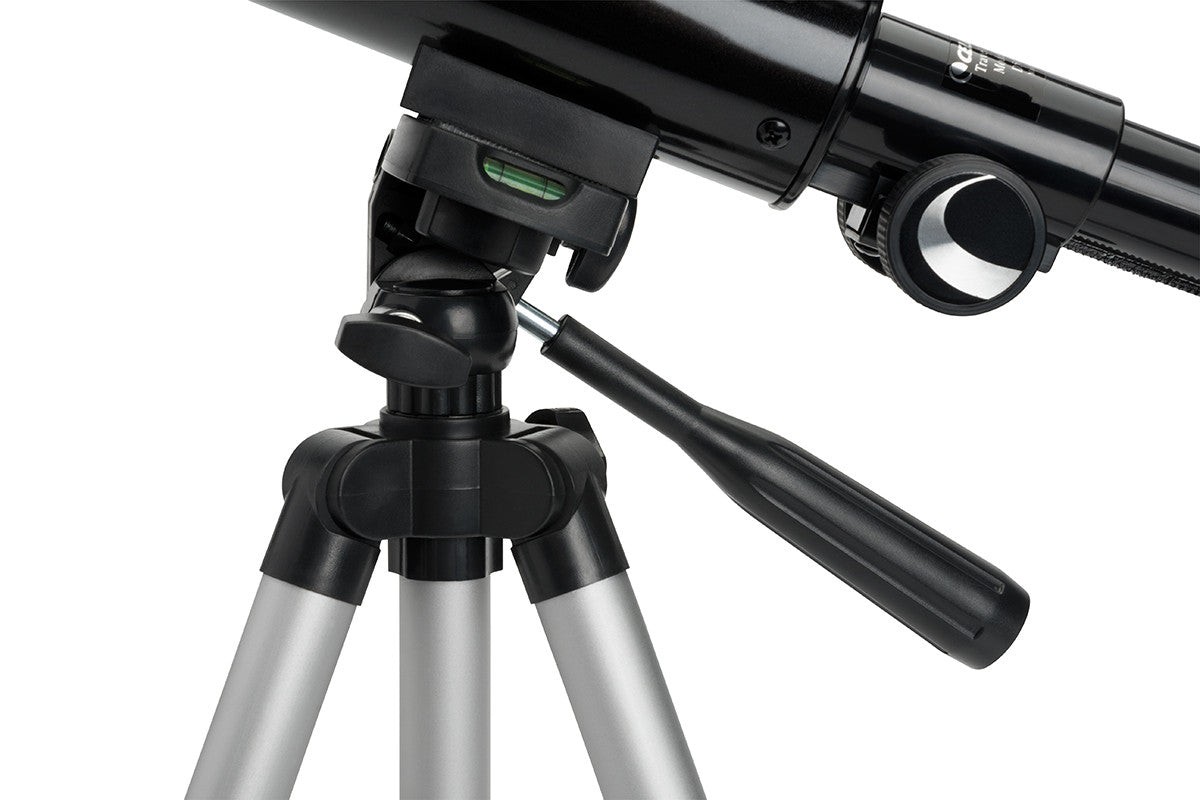 Side view of Celestron Travel Scope 50 Portable Telescope