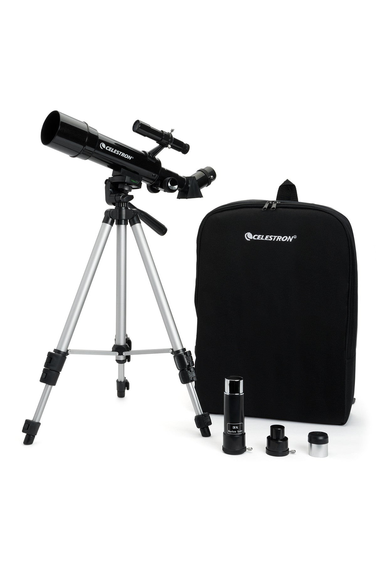 Side view of Celestron Travel Scope 50 Portable Telescope