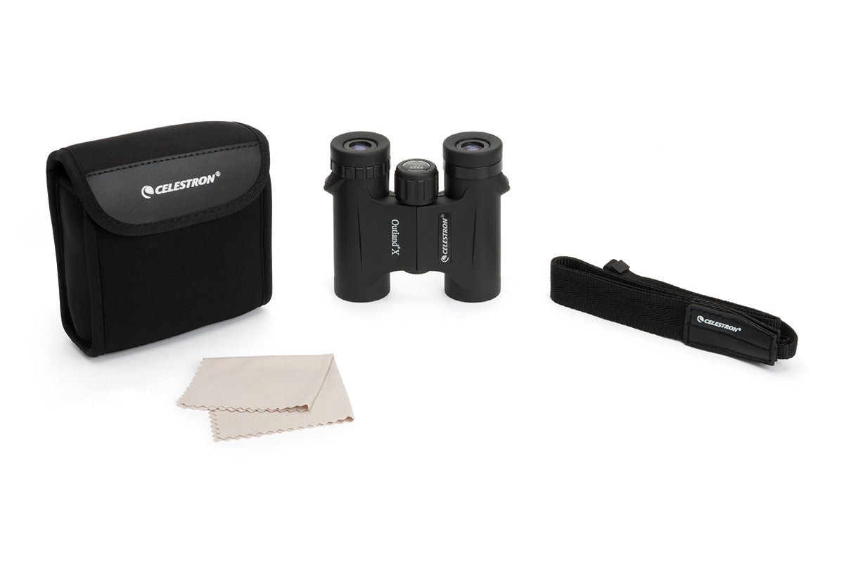 Side view of Celestron Outland X 8x25 Roof Binocular