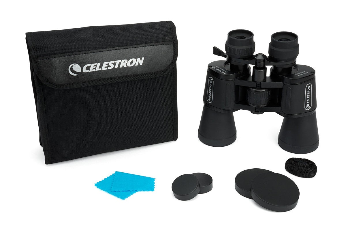 Side view of Celestron Binocular UpClose G2 10-30x50 Zoom PORRO