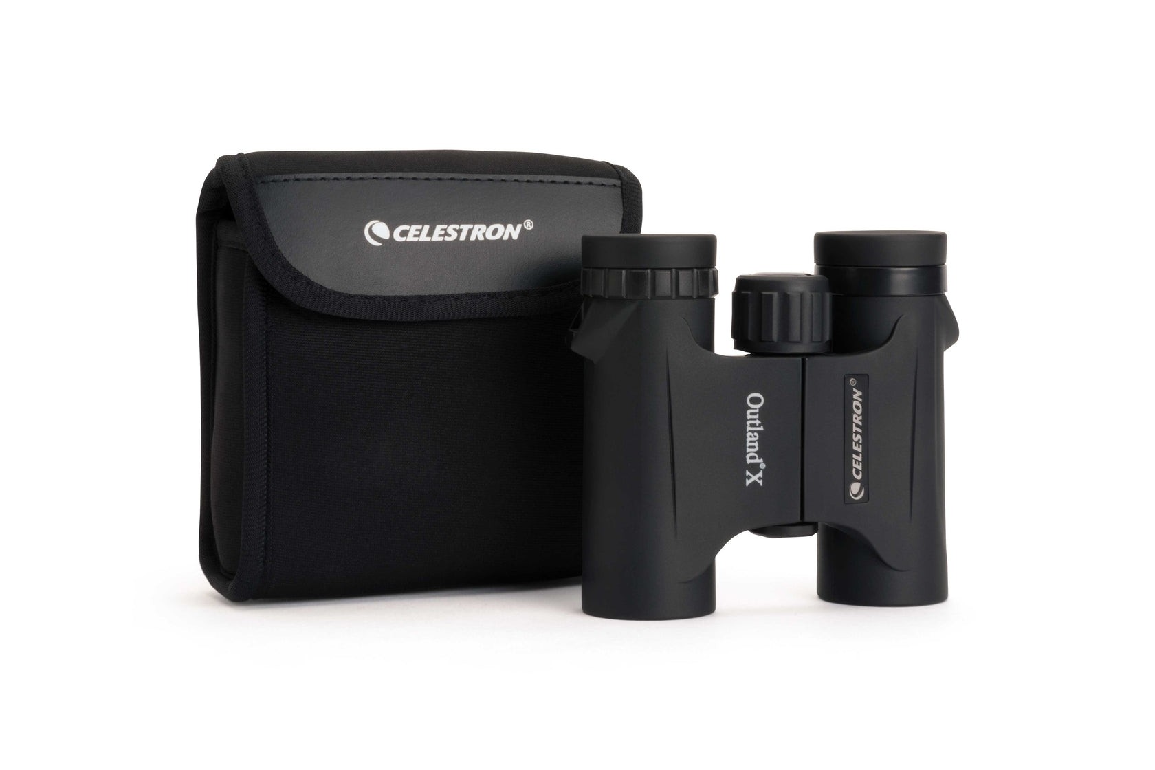 Side view of Celestron Outland X 10x25 Roof Binocular