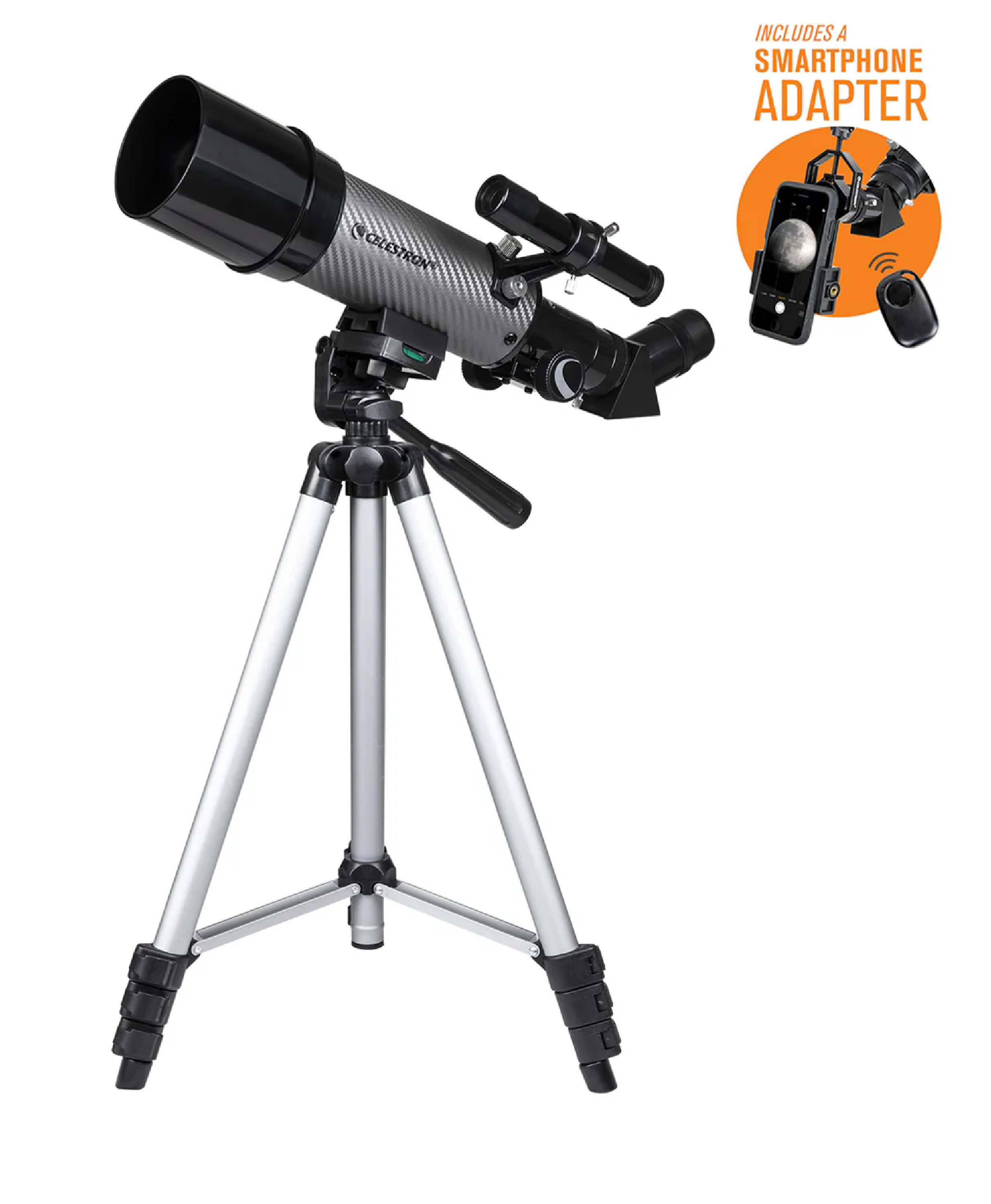 Celestron Travel Scope 60 DX Portable Telescope with Smartphone Adapter