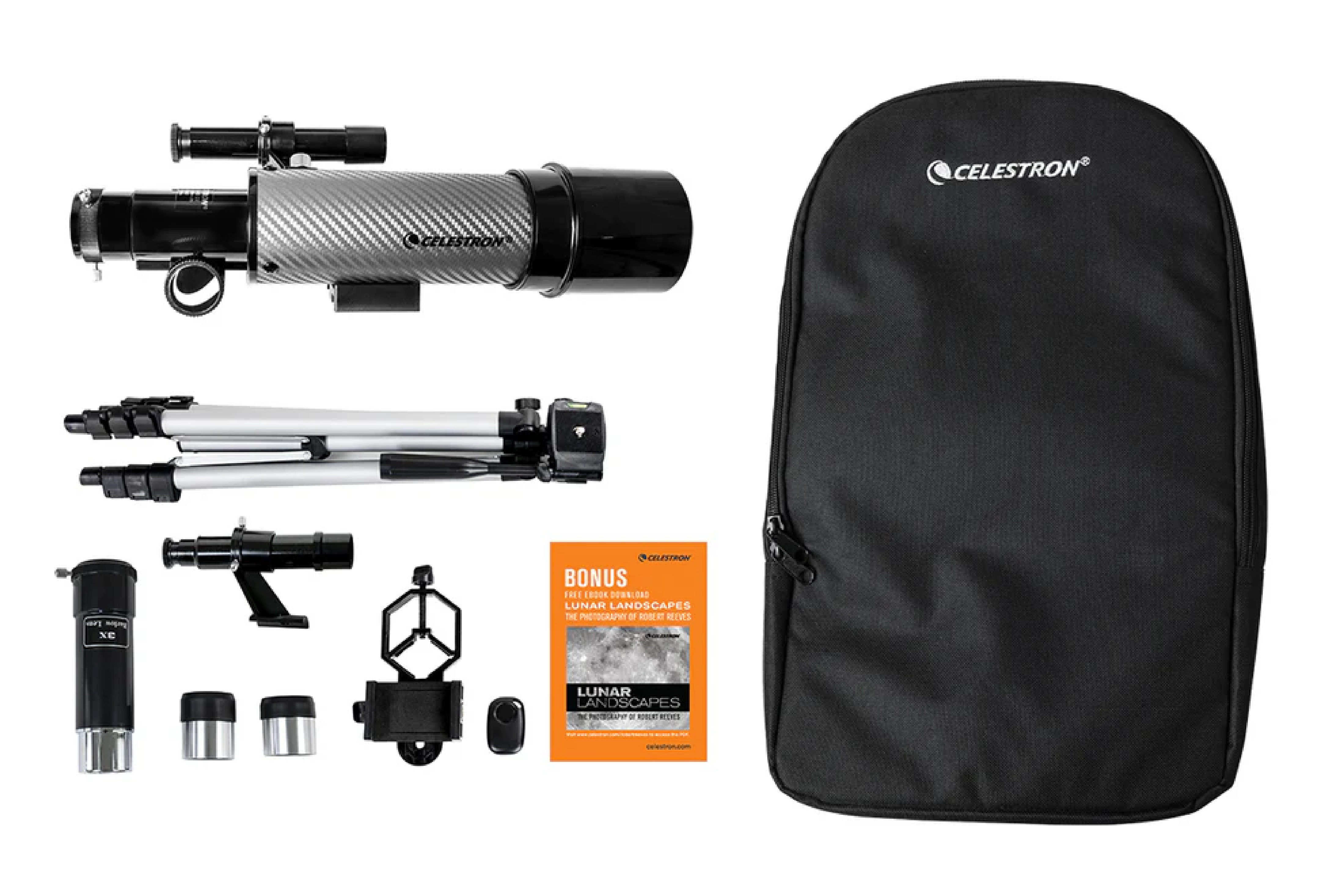 Celestron Travel Scope 60 DX Portable Telescope with Smartphone Adapter
