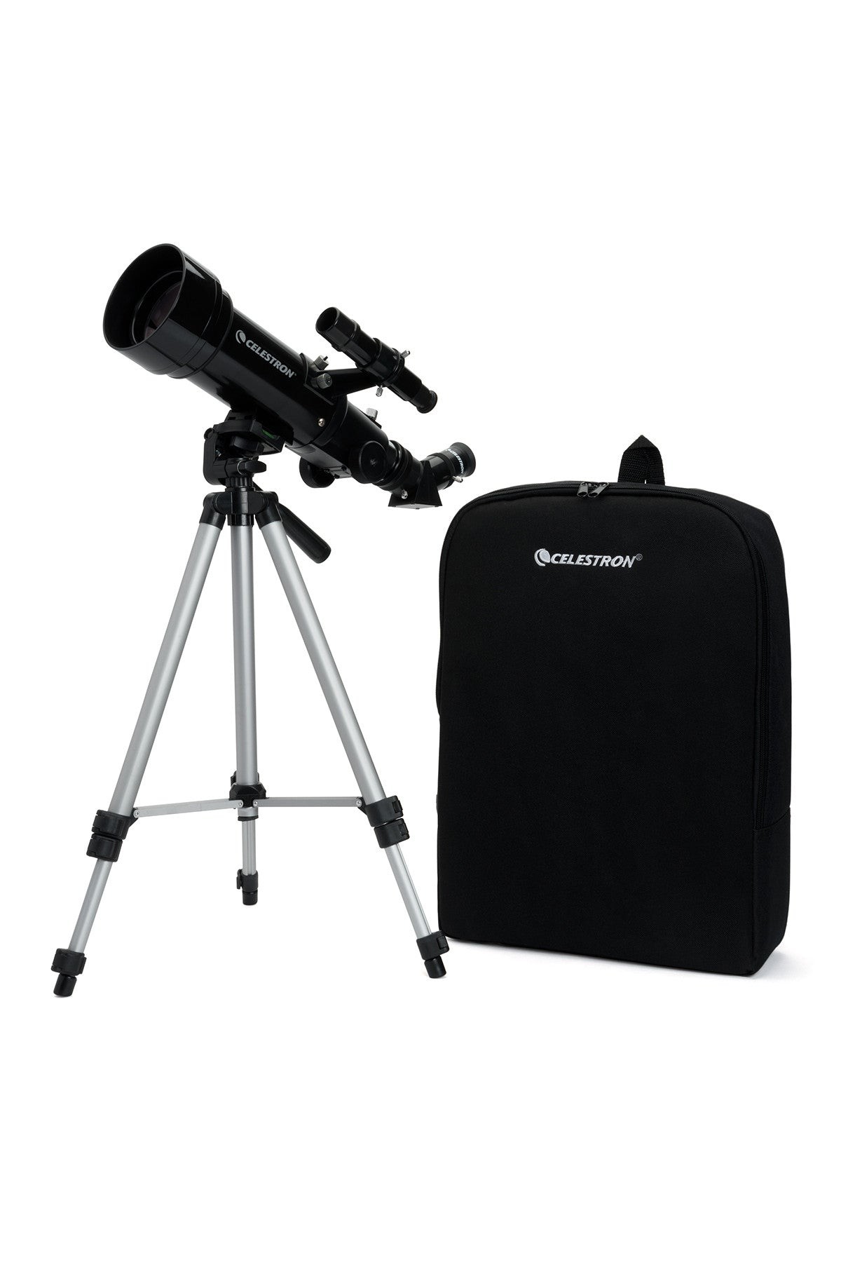 Side view of Celestron Travel Scope 70 Portable Telescope