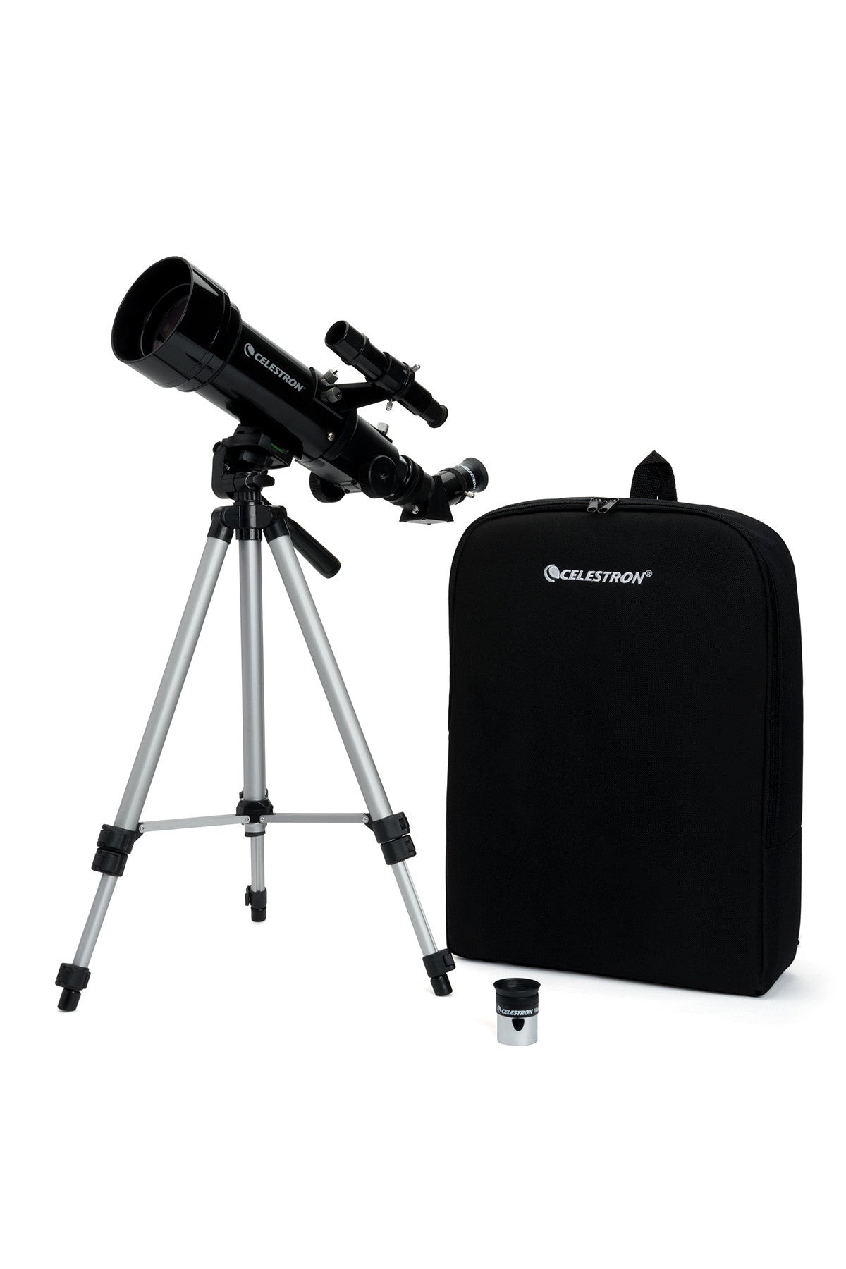 Side view of Celestron Travel Scope 70 Portable Telescope
