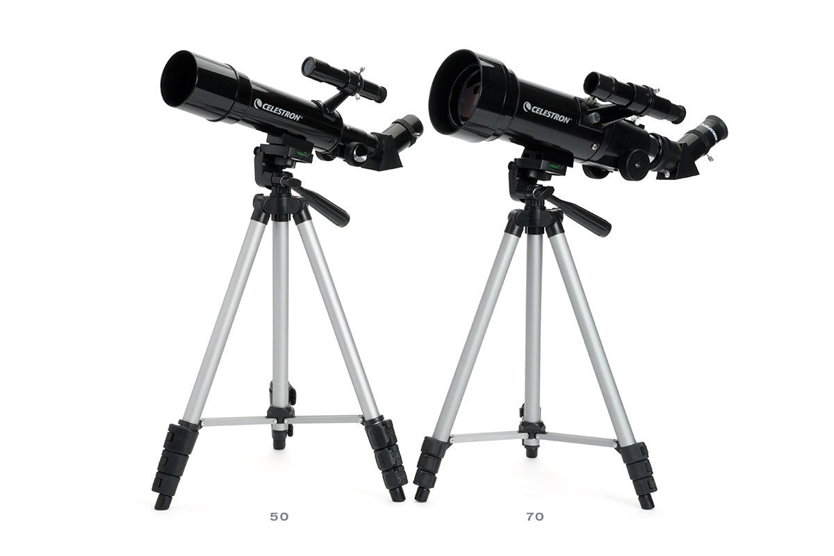 Side view of Celestron Travel Scope 70 Portable Telescope