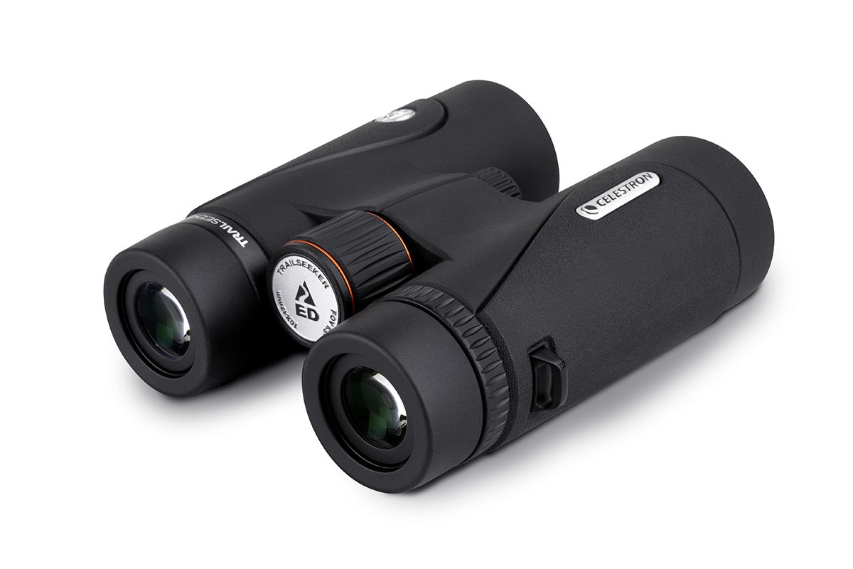 Side view of Celestron TrailSeeker ED 10x42 ROOF Binocular