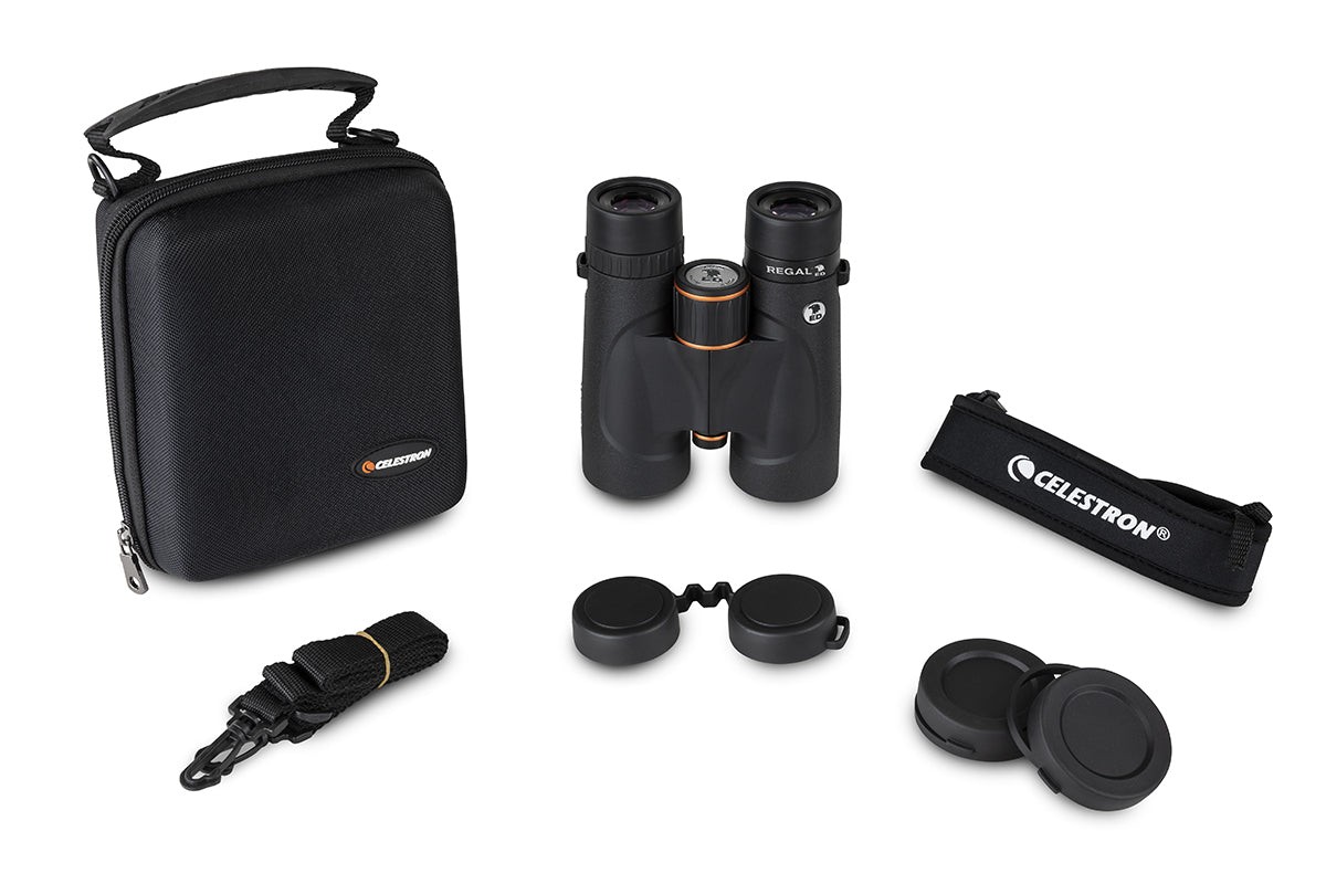 Side view of Celestron-Regal-ED-8x42-ROOF-Binocular-