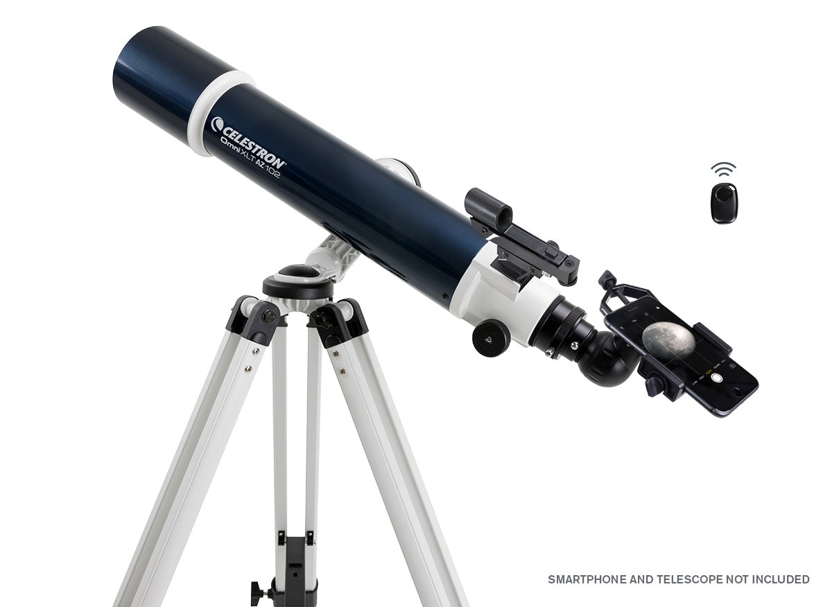 Side view of Celestron Basic Phone Adapter DX Kit