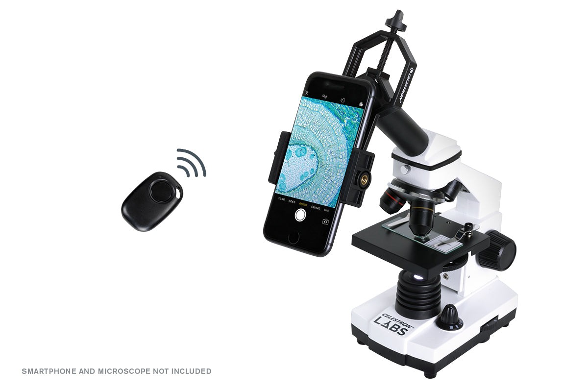 Side view of Celestron Basic Phone Adapter DX Kit